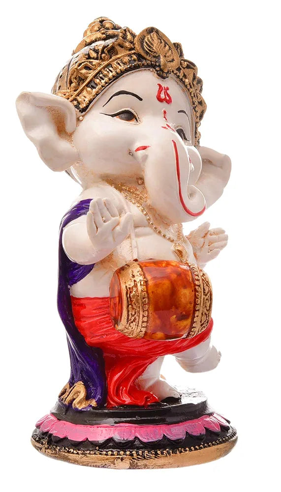 Karigaari India Handcrafted Polyresin Eco Friendly Lord Ganesha Ganpati Idol Figurine