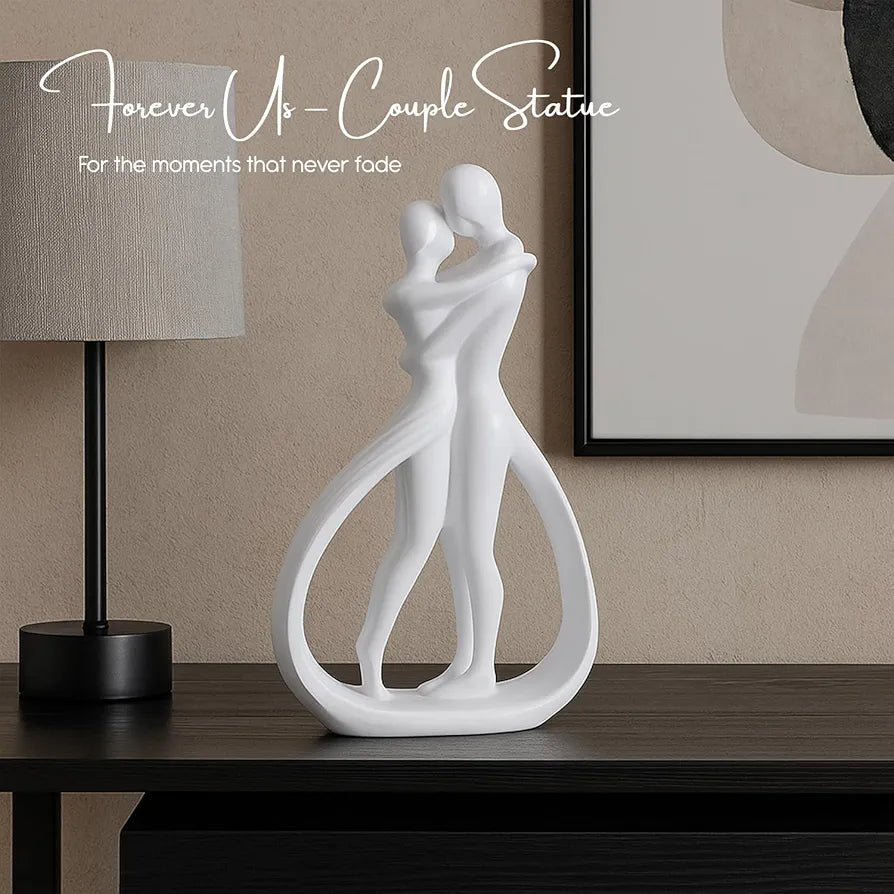 Ekhasa Nostrae Resin Cute Couples Show Pieces White Couple