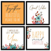 Kotart Together is Quotes Frames for Wall Decor Motivational Wall  Set of 4