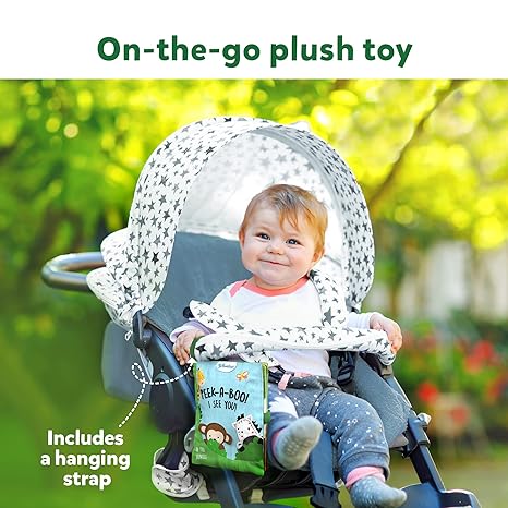 Skillmatics Peek A Boo Jungle Book Soft Cloth Book for Baby Infant & Toddler Toys