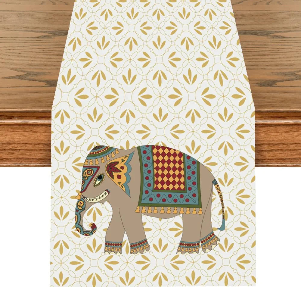 Ishro Home Premium Table Runner Colour Gaja