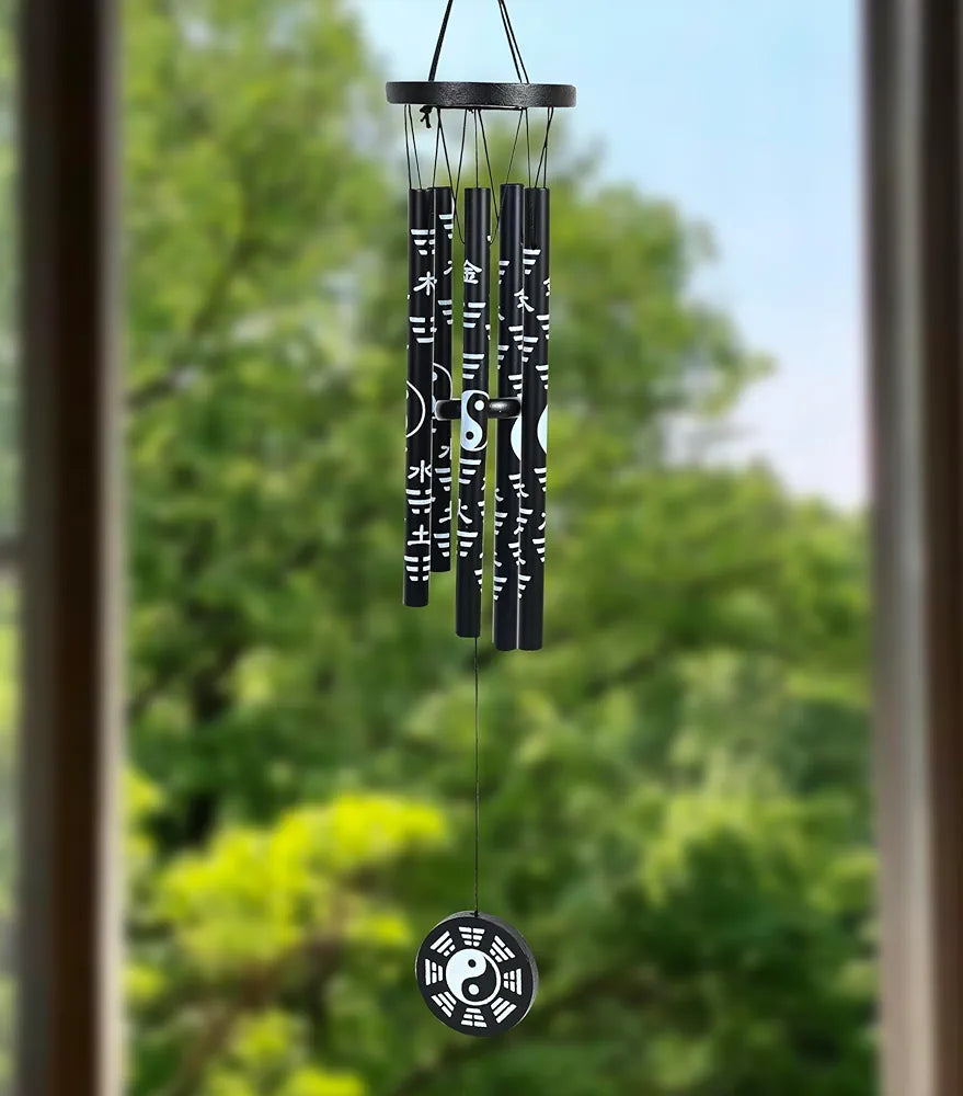 Wind Chimes for Balcony Hanging Bells Black Wind Chime -021