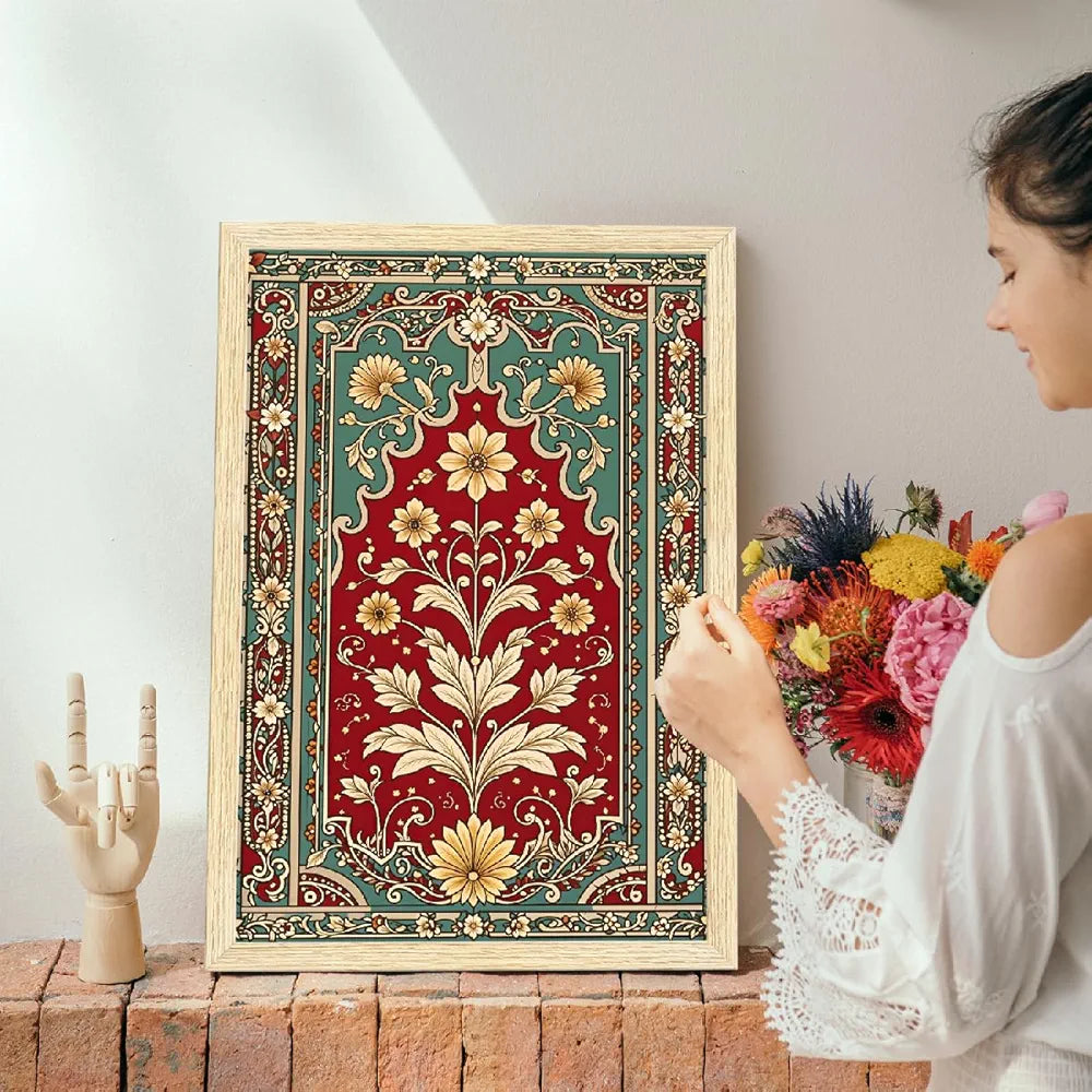 ArtX Paper Madhubani - 03 Paintings with Frame Set of 3