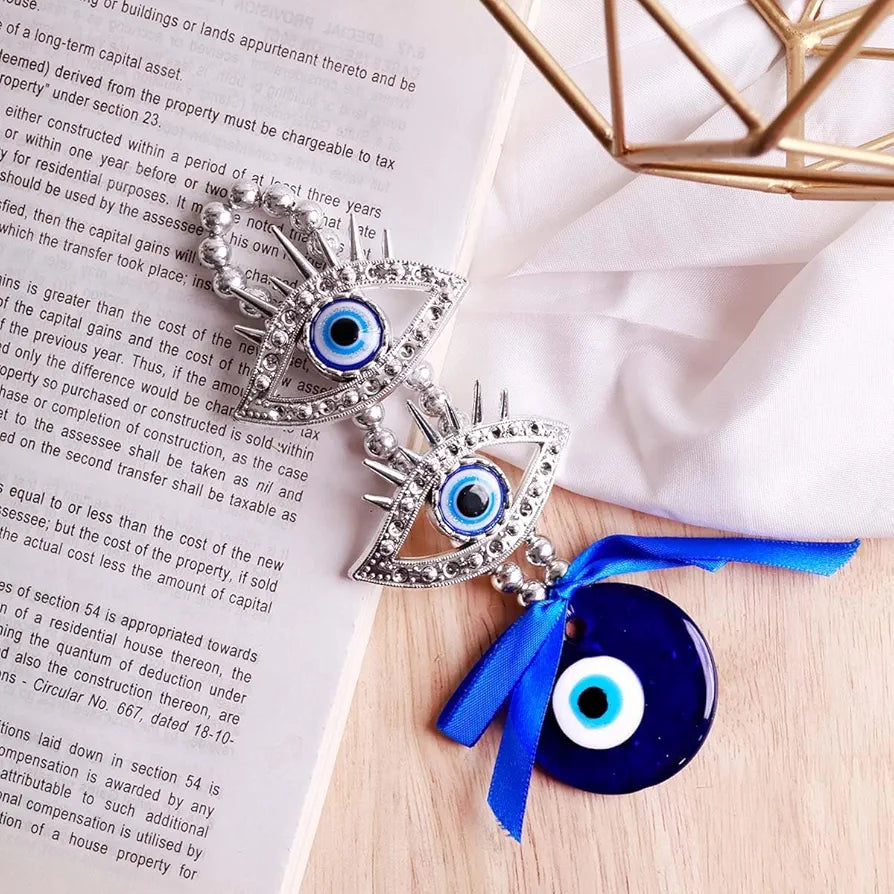 Shubhanjali 2 Eye Lashed Evil Eye Hanging for Home