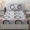 Fresh From Loom Wrinkle Free Hypo Allergenic Single Bedsheet for Single Bed Spread with 1 Pillow Covers 144 TC Circle Grey