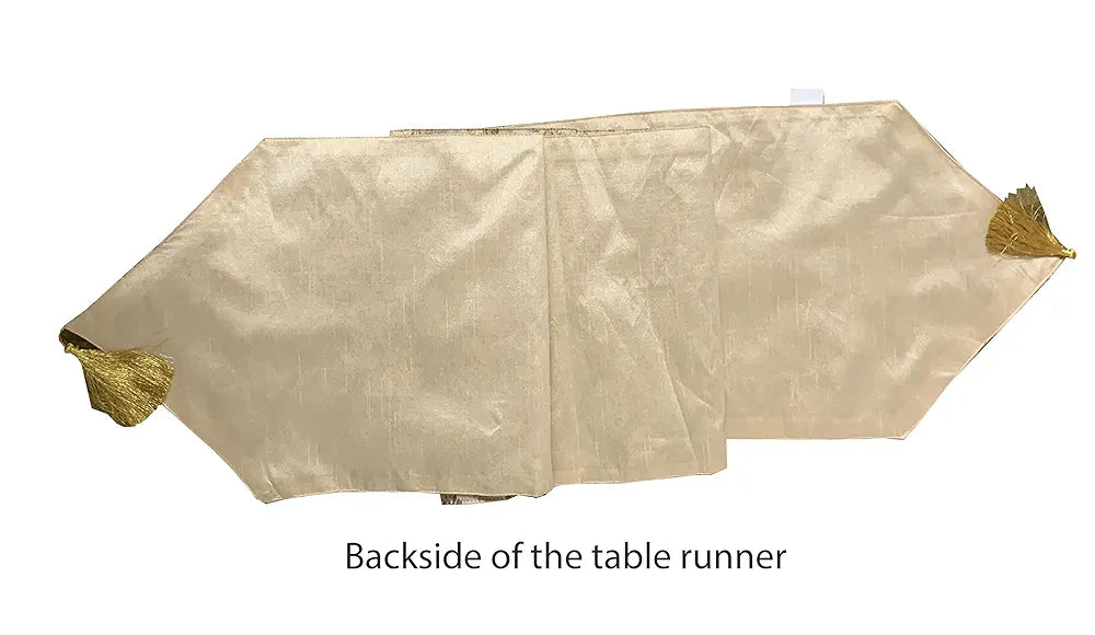 Pink Parrot Durable Dopian Silk Table Runner Colour Grey