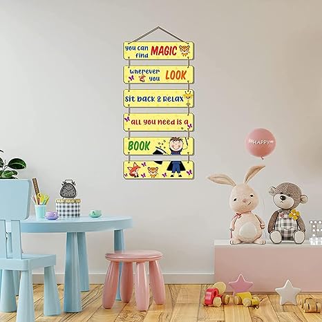 Angel Infinite You Can Find Magic Quotes Decorative Wall Hanging Wooden Art Decoration Item For Kids Room