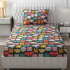 Fresh From Loom Glace Cotton Wrinkle Free Soft Hypoallergenic Bed Sheet Cartoon Printed Single Bedsheet With One Pillow Cover For Kids 144 tc Black