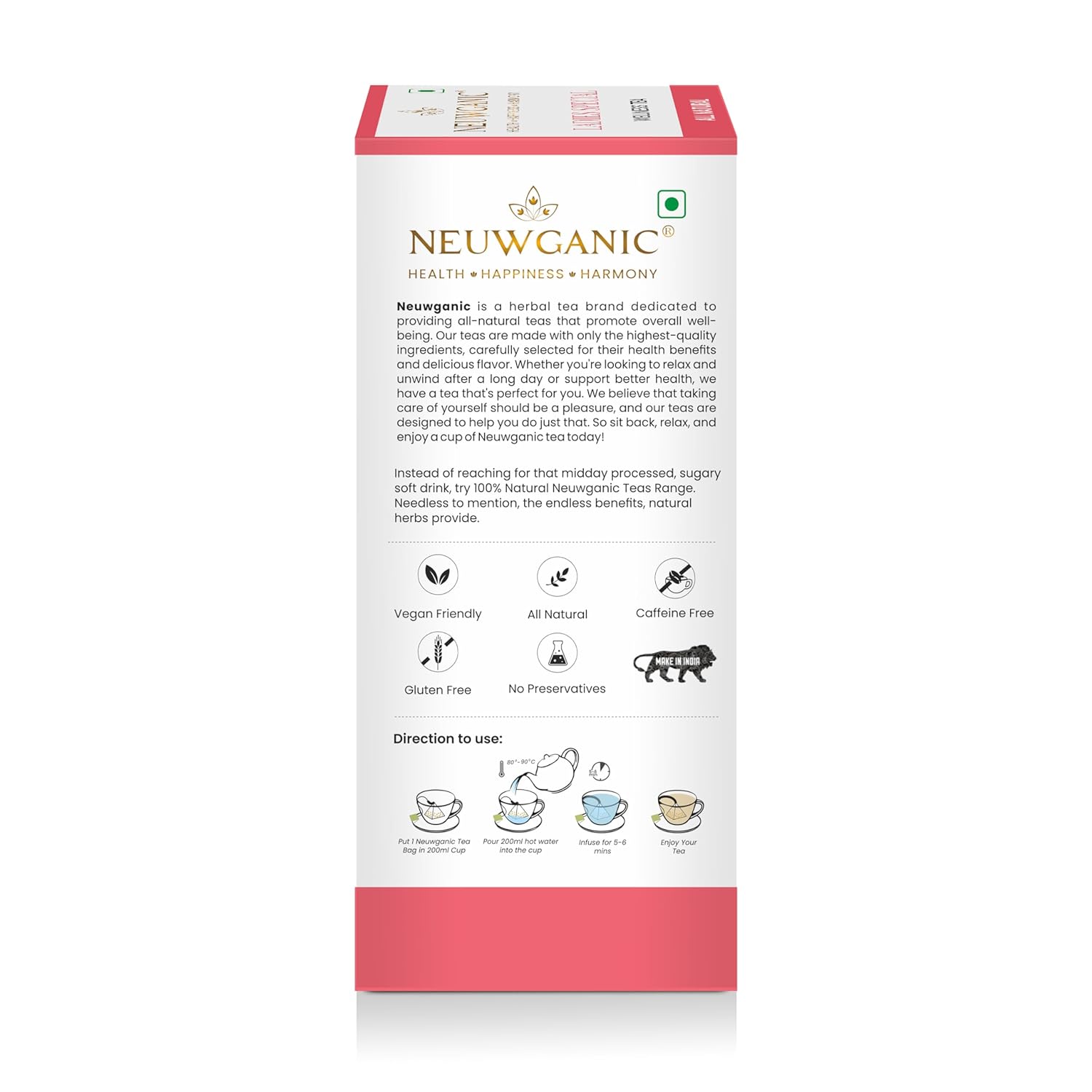 Neuwganic - Ladies Special Wellness Tea Bags - 25 Pyramid Tea Bags