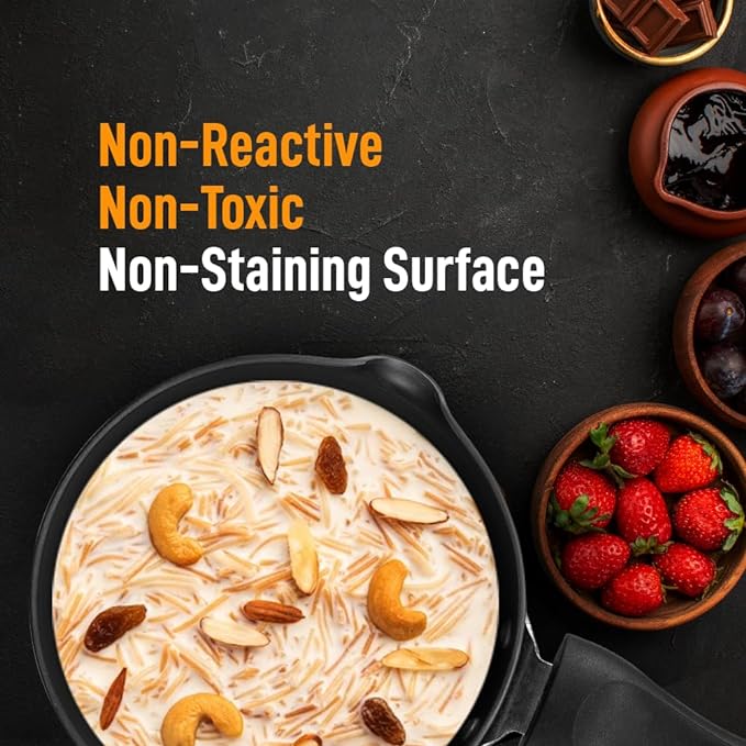 Kent Hard Anodised Sauce Pan 3.25mm Thick Base 1.5L Capacity