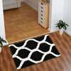 Aerohaven Glorious Super Soft Microfiber Designer Anti Slip Bathmat Black Colour