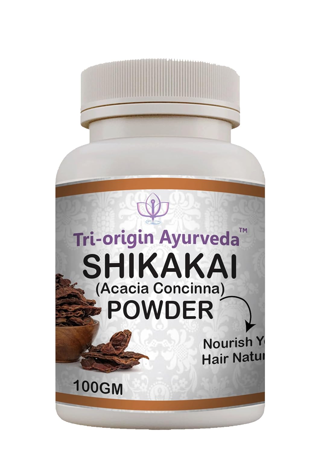 Tri-Origin Ayurvedic Powders (Amla, Reetha, Shikakai, Bhringraj, and Hibiscus) 5 Pack 100g Each - 500 gms