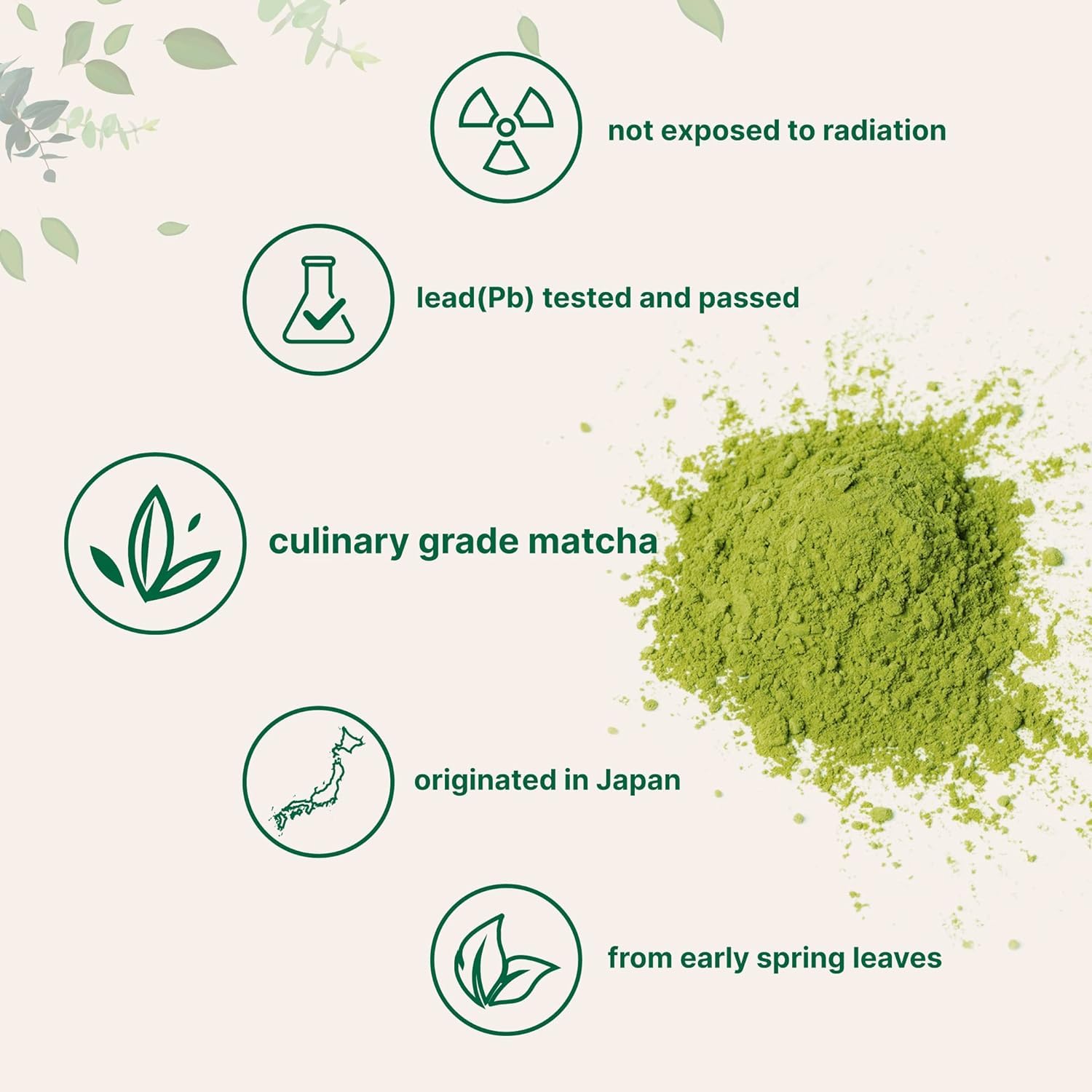 Namo Organics Matcha Green Tea Powder - 100 gms