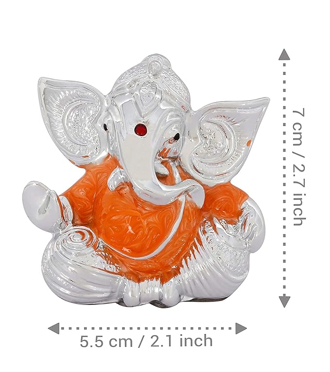 Tied Ribbons Resin Ganesh Ji Murti Idol Standard Multicolour 1 Piece