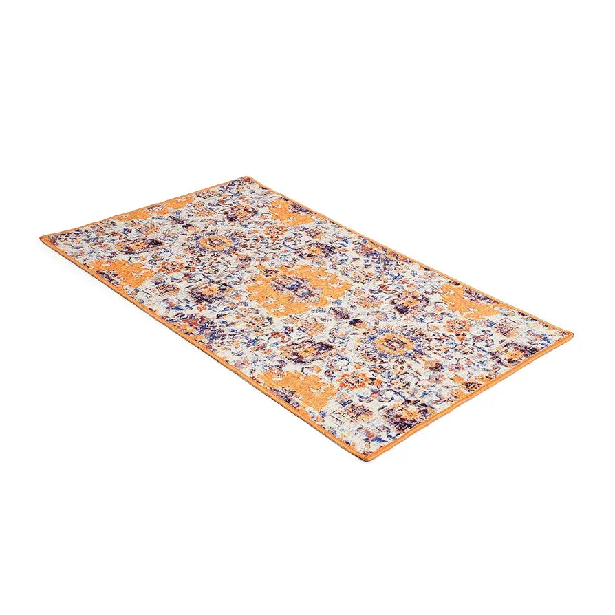 Status Contract Polyester Printed Vintage Persian Carpet Rug Colour Multicolour