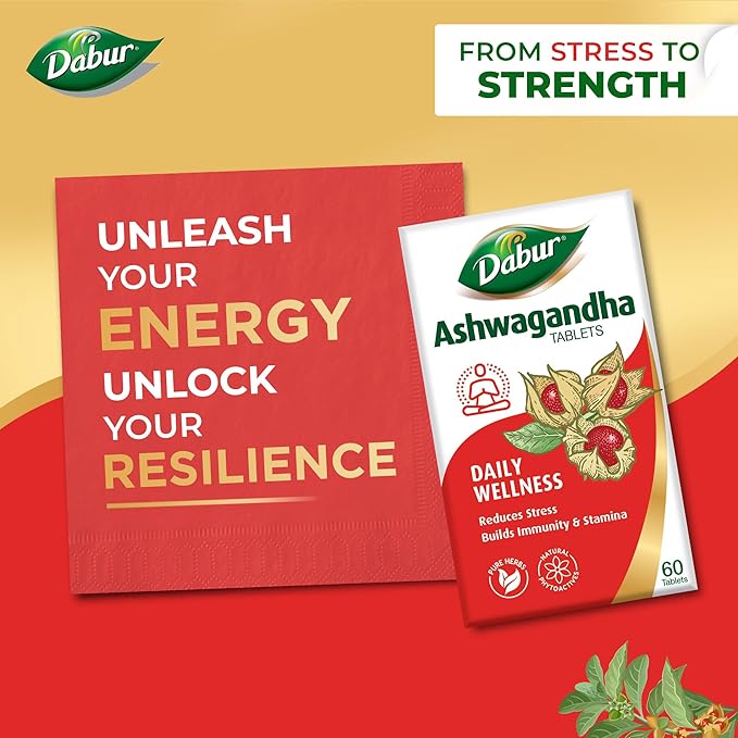 Dabur Ashwagandha Tablets - 60 Tabs