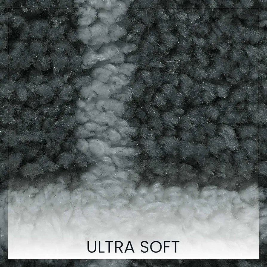 Sashaa World Microfiber Bathmat Colour Light Grey (Pack of 2)