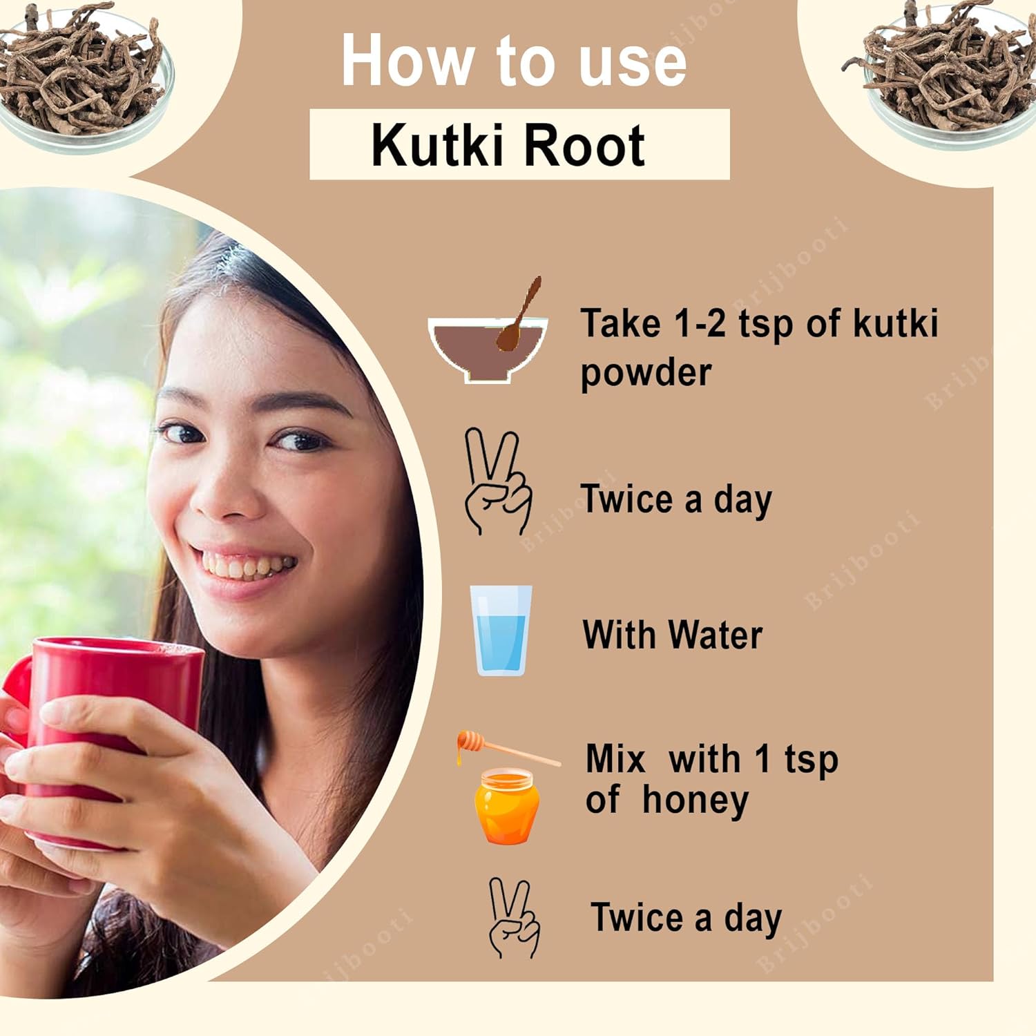 Brijbooti Birju Mahavir Kutki Root - 100 gms