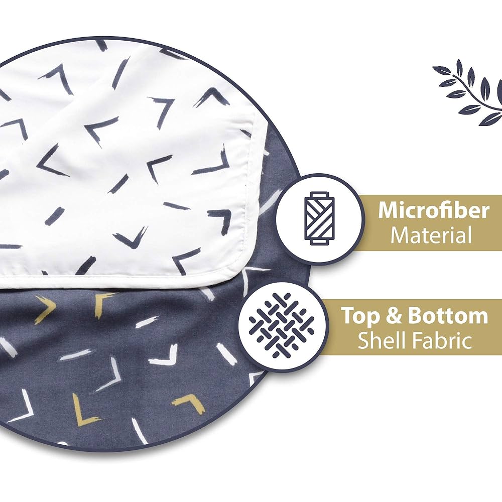 Divine Casa Reversible Single Bed AC Blanket Dohar 120 GSM Lightweight Polyester Colour Navy Blue & White