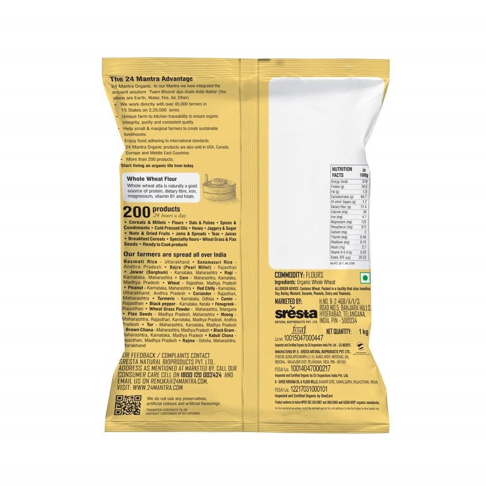 24 Mantra Organic Whole Wheat Atta Premium