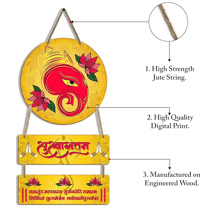 Sehaz Artworks Home Decor Items for Living Room Wooden Wall Hangings for Home Wall Art