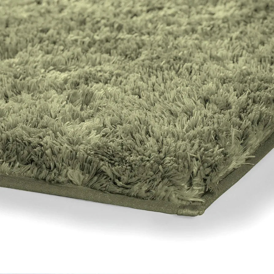 Luxe Home Bath Mat Super Soft Non Slip Vegas Mats for Bathroom Colour Green