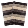 Luxe Home Jericho Doormat 2500 GSM Super Soft Microfiber Anti-Skid Mat Colour Amaber 40x60 cm (Pack of 2)