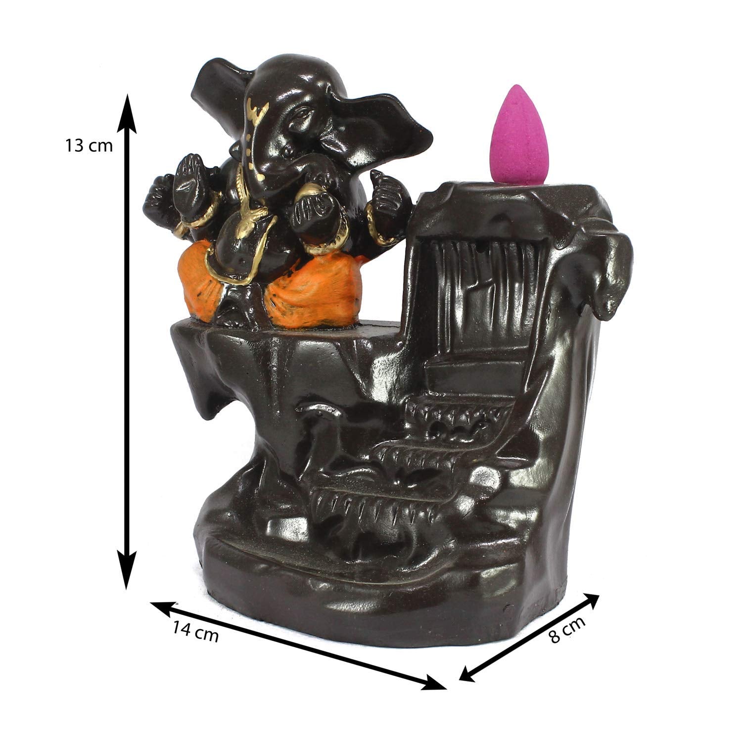 Ecraftindia Ganesha Smoke Scented Backflow Cone Incenses