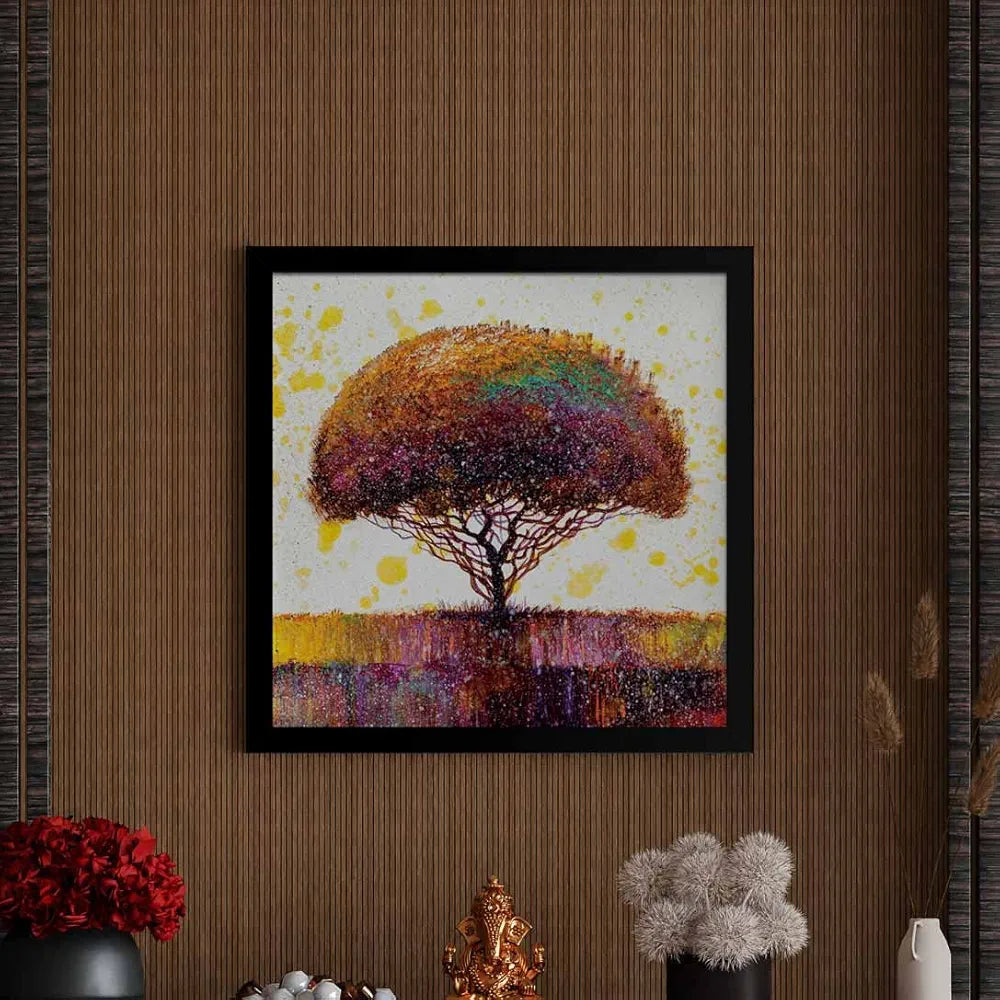 ArtX Abstract Colourfull Tree Big Canvas Painting