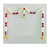 Artificial Jasmine and Roses Door Toran Singel Line with Bells