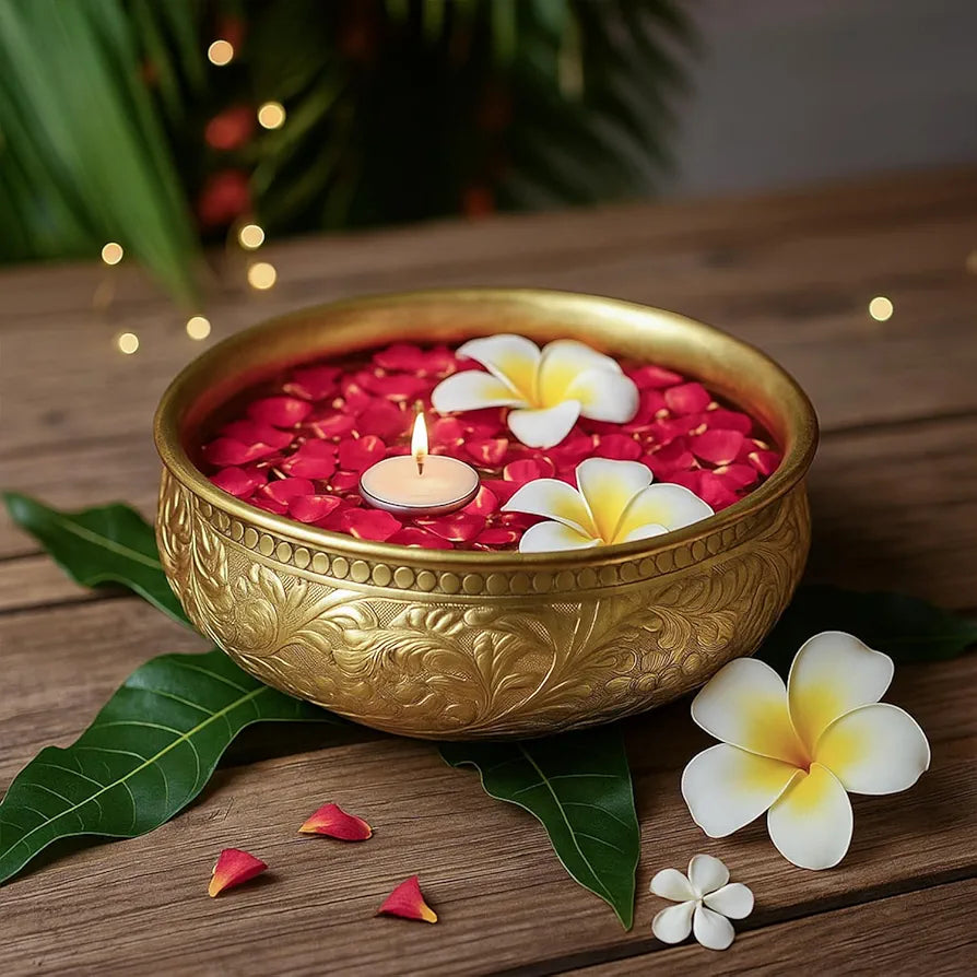 Ekhasa Golden Aluminium Urli Bowl Gold Urli 1