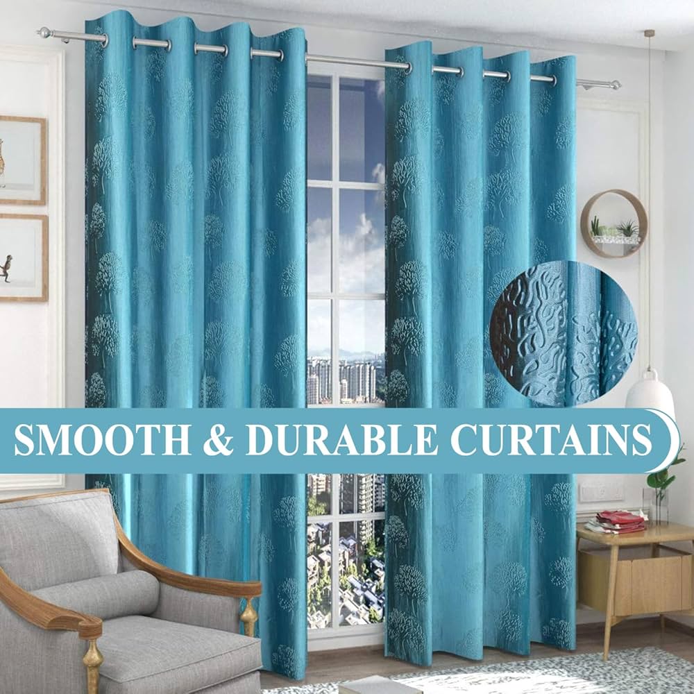 Fresh From Loom Curtains For Door 7 Feet Long Door Window Curtain Premium Polyester Punch Parda