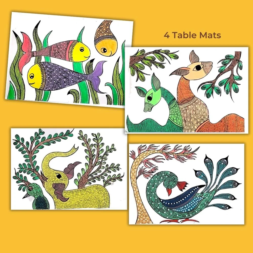TOYKRAFTT DIY Indian Art Forms, Art and Craft Kit for 8-12 Year Olds, Gifts for Girls & Boys - Gond Art