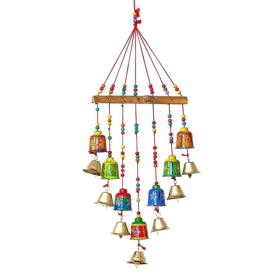 eCraftIndia Handcrafted Decorative Wall Hanging Bells Chimes STRBEL499