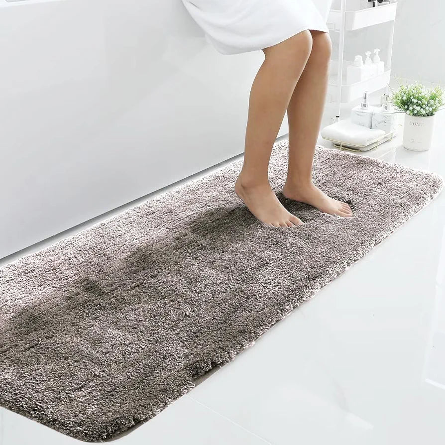 Luxe Home International Microfiber Runner Super Soft Non Slip Vegas Rugs 2X5 Ft Colour Cocoa