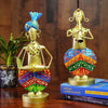 Ekhasa Nostrae Metal Show Pieces Gold Rajasthani Musicians