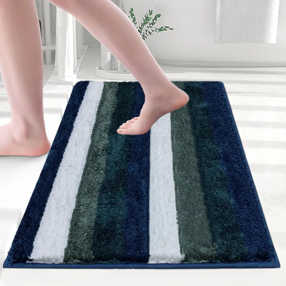 Luxe Home Jericho Doormat 2500 GSM Super Soft Microfiber Anti-Skid Mat Colour Forest Green 60x90 cm