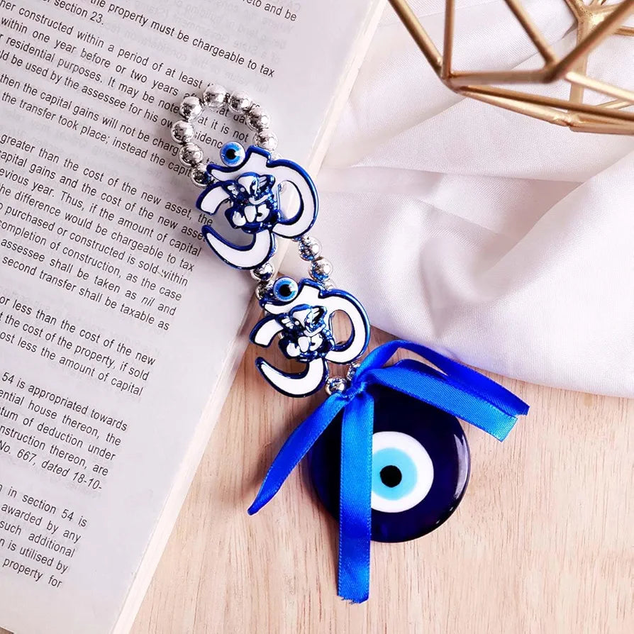Shubhanjali Om Evil Eye Hanging Nazar Battu Turkish Evil Eye Wall Hanging