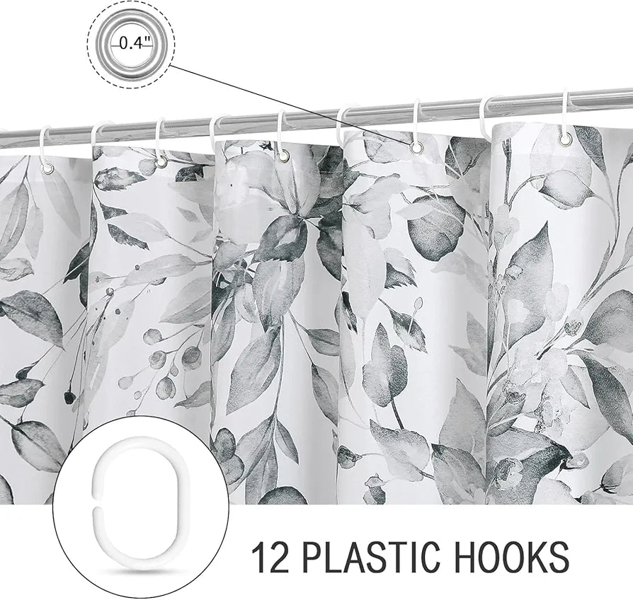 Homethreads Embrace Luxury with Our 6-Feet Long Premium Polyester Shower Curtain with 12 Hooks for a Lavish Bathroom Ambiance Stylish, Splendid, and Perfectly Sized Maroon Colour
