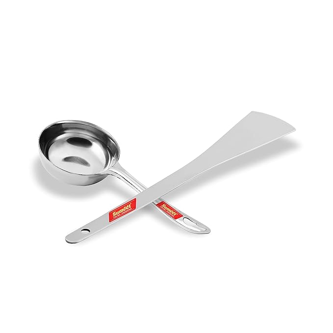 Sumeet Stainless Steel Perfect Dosa making Spoon/Ladle set of 2 Pcs