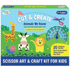 SparkLPlay Scissor Skills Activity Book for Kids Ages 4 to 9 Fun DIY Cutting Activities Animals we Love