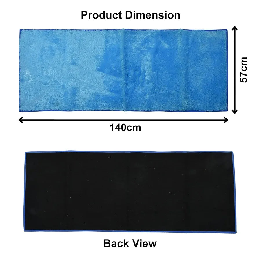 Kuber Industries Velvet Bedside Runner Home Floor Décor Rugs For Living Dinning Office Bedroom