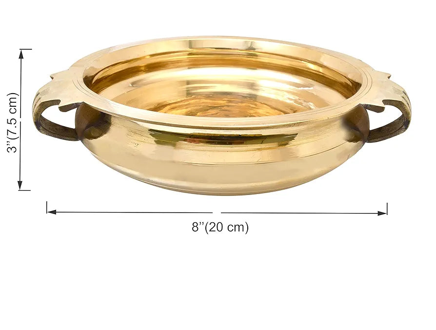 Two Moustaches Brass Urli Traditional Bowl Showpiece
