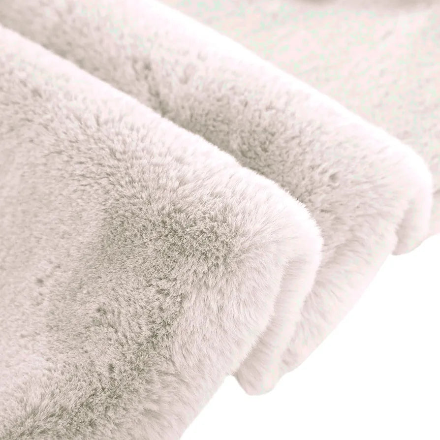 Luxe Home International Rectangular Bath Mat Super Soft Anti Skid Rabbit Fur  Bathroom Mats Colour Skin