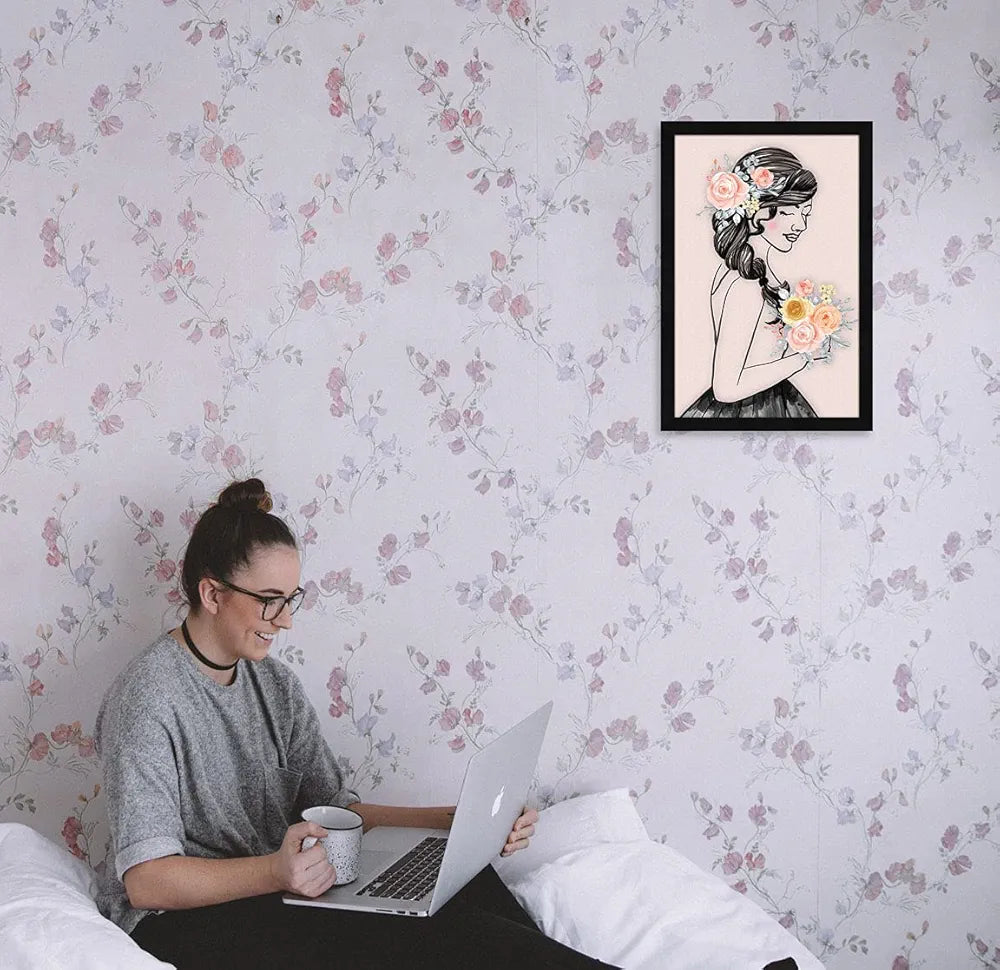 ArtX Paper Girl Wall Art Painting Abstract