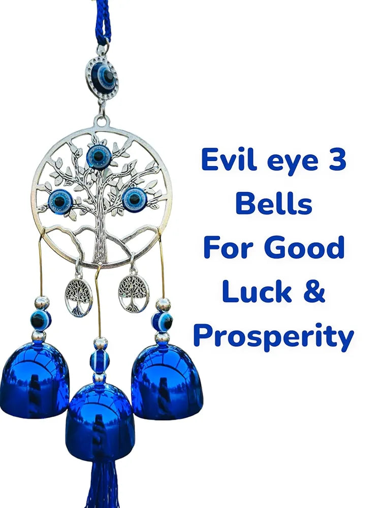 Evil Eye Wind Chime 3 Bells Evil Eye Wind Chime
