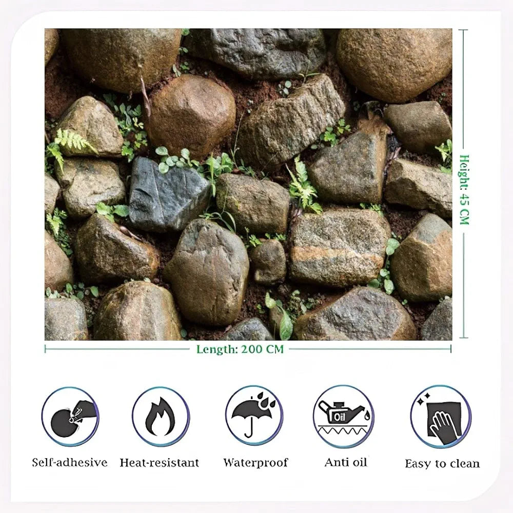 Jaamso Royals 3d Effect Stone Wall Papers for Home Design 12