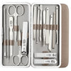 Beauté Secrets Essentials Manicure Set Nail Clippers, Manicure Pedicure, 16Pcs Color Grey
