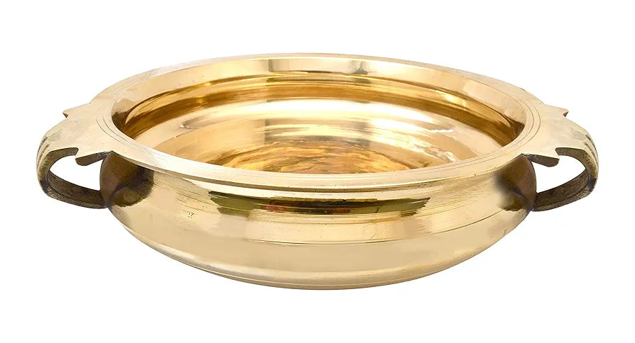 Two Moustaches Brass Urli Traditional Bowl Showpiece