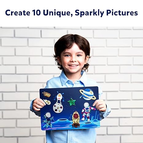 Skillmatics Art & Craft Activity Foil Fun Space No Mess Art for Kids Creative Activity